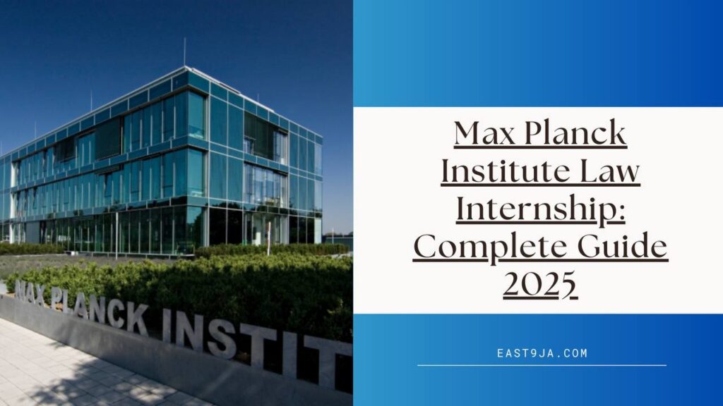 Max Planck Institute Law Internship building in Germany