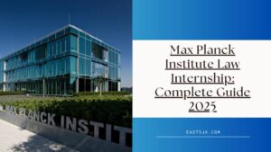 Max Planck Institute Law Internship building in Germany